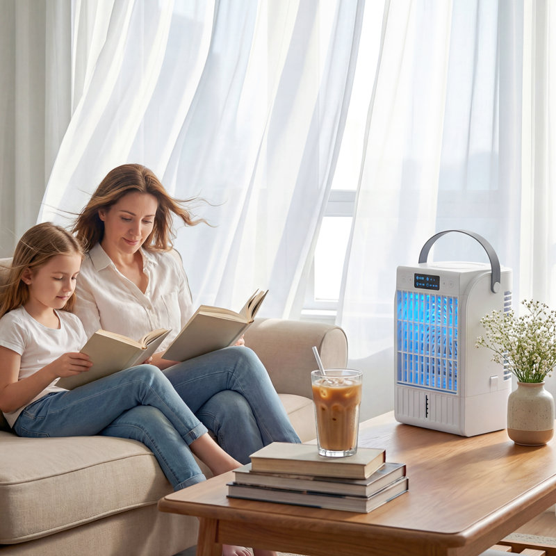 Climatiseur portatif, mini refroidisseur d'air 4-en-1