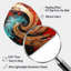 Newport - spirale abstraite, art mural asymétrique en métal, reproduction d'art moderne de forme unique-105754078