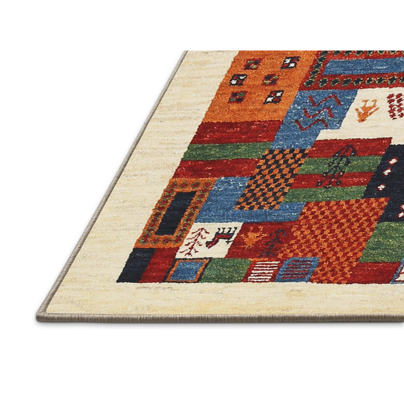 Tapis beige/brun/gris contemporain, Rectangle 8 pi x 10 pi