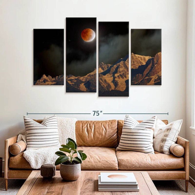 Oberle Himalayan Lunar Eclipse, 42" H x 68" W