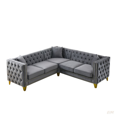 Stoughton L-Shaped Sectional Sofa with Cushions