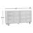 Tourmaline Natural Wood & Rattan Wavy Dresser