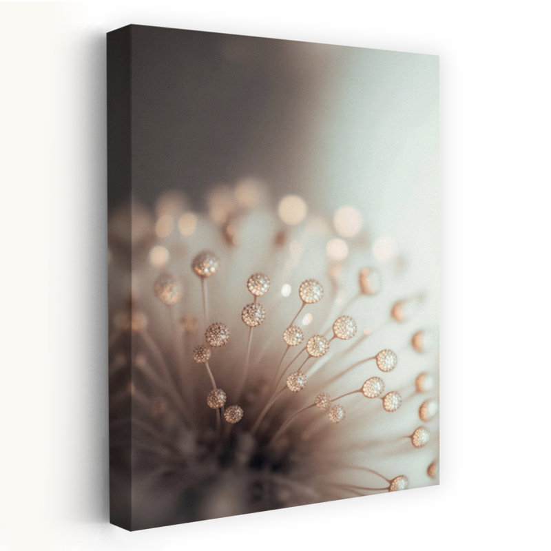 Rêveur pissenlit abstrait, impression d'art contemporain sur fleur de pissenlit, H 60 po x l 40 po