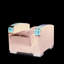 Fauteuil de rangement - Mobilier de salon polyvalent et confortable recouvert d'un ajout élégant