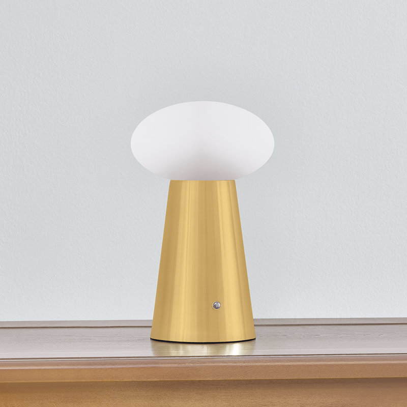 Cashel Rechargeable Table Lamp in Aged Brass