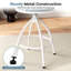Swivel Upholstered Counter Stool with Metal Frame