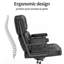 Chaise de bureau en cuir véritable Jonathyn-1540274442