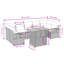  Garden Sofa Set Black And Cream White