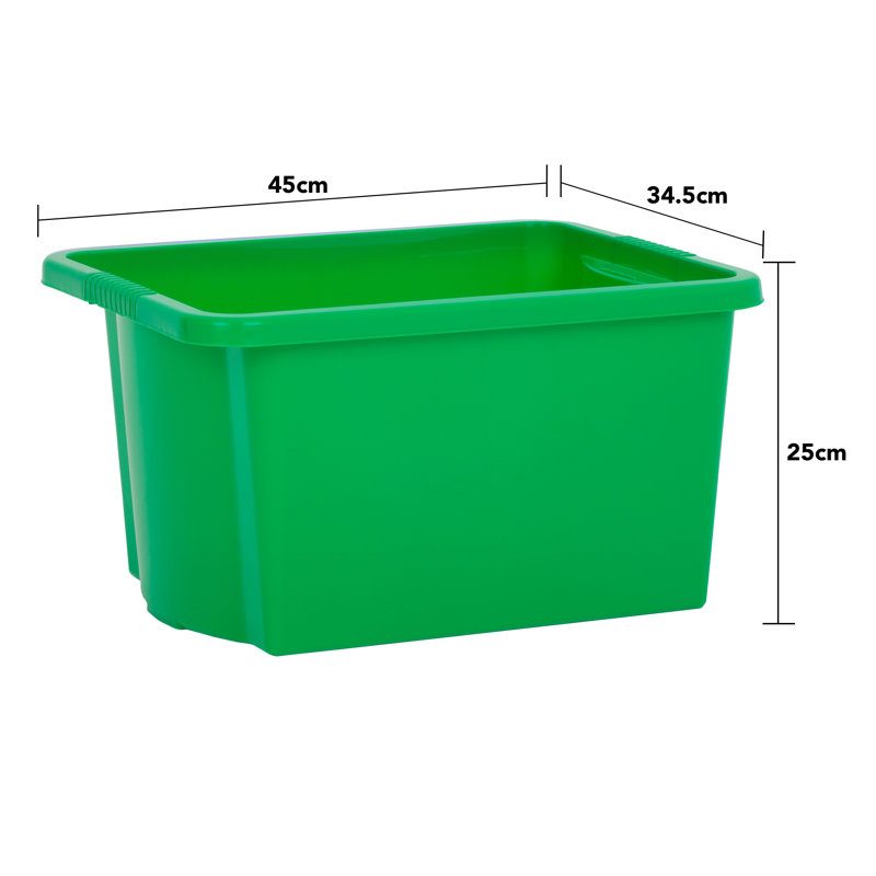 Stack & Store Box, 30 qt, Green