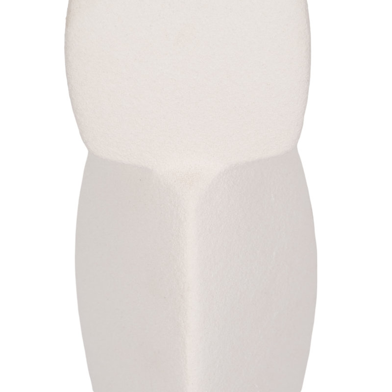 Candlestick Candle Holder, 12" H x 4" W x 4" D, White
