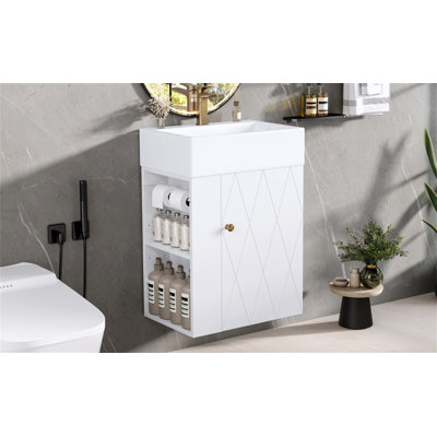 Meuble-lavabo 20 po avec lavabo en céramique