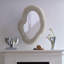 Amoeba Wood Beaded Wall Mirror