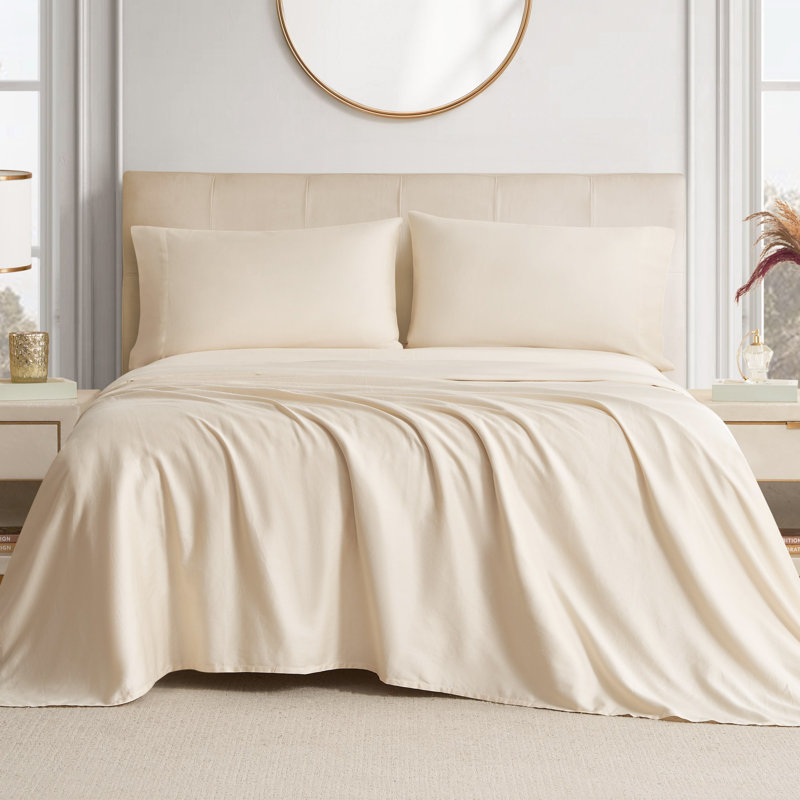 The Sheet Lab Cloud Embrace Sheet Sets, Twin Sheet Set with 1 Pillowcase, Beige