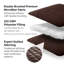 Ensemble de courtepointe surdimensionnée Vilano de Southshore Fine Linens, literie matelassée légère en microfibre doublement brossée et 1 taie d'oreiller, 1 place/1 place XL, brun chocolat-1368851777-1368851785