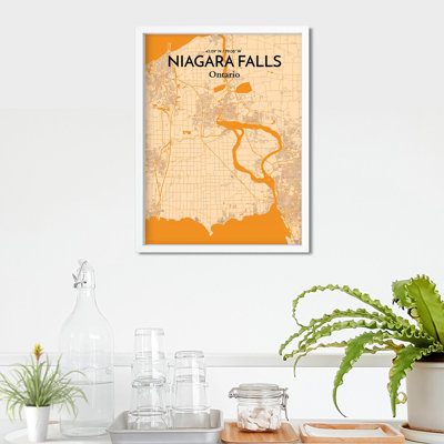 " Niagara Falls Canada City Map "