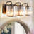 Pavkovic Indoor Sconces 3-Lights Black Vanity Light Wall Lighting Crystal Sconce