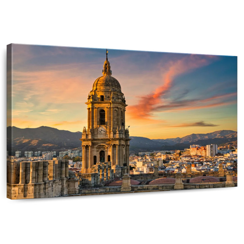 Cathédrale et paysage urbain Nicci, H 26 po x l 39 po