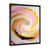Impression noire sur toile encadrée sélectionné