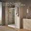 Porte de douche double coulissante 47,63 "x 76" Revel avec technologie CleanCoat®-14673422