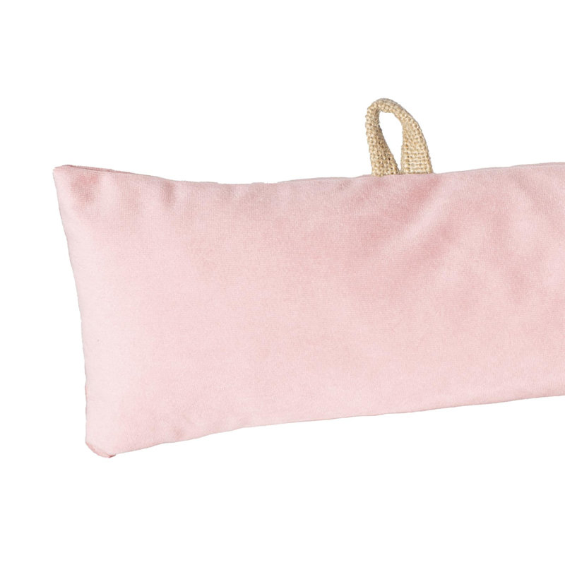 Velvet Draft Excluder, Pink