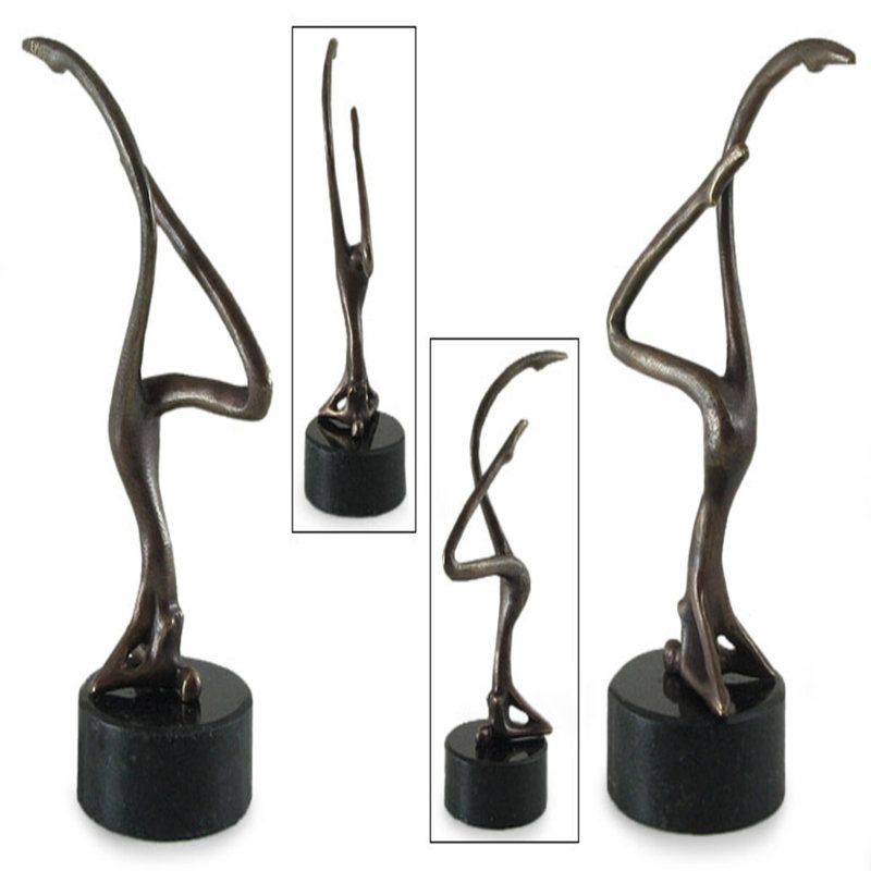 Figurine bronze à l’équilibre Baird