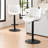 Swivel Faux Leather Upholstered Barstools Adjutable Height Counter Stool with Metal Frame-1715717213