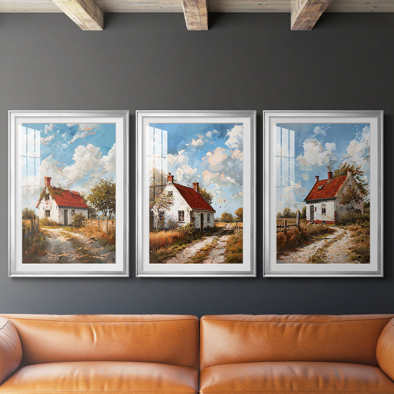 LANDSCAPES Series CIV - Impression personnalisée de qualité supérieure avec mat - 3 pièces, H 21 po x l 30 po