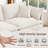 130" Oversized Upholstery Modular Sectional Sofa Couch With Ottomans-1030951014