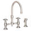 Fairfield Kitchen Bridge Faucet with Side Spray-1260315136