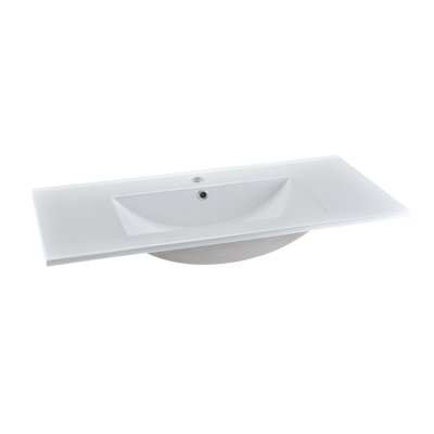 36'' Ceramic Single Bathroom Vanity Top with Sink