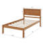 Base de lit plateforme simple avec tête de lit-881155936