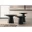 Console ronde à piédestal avec plateau biseauté-590237124