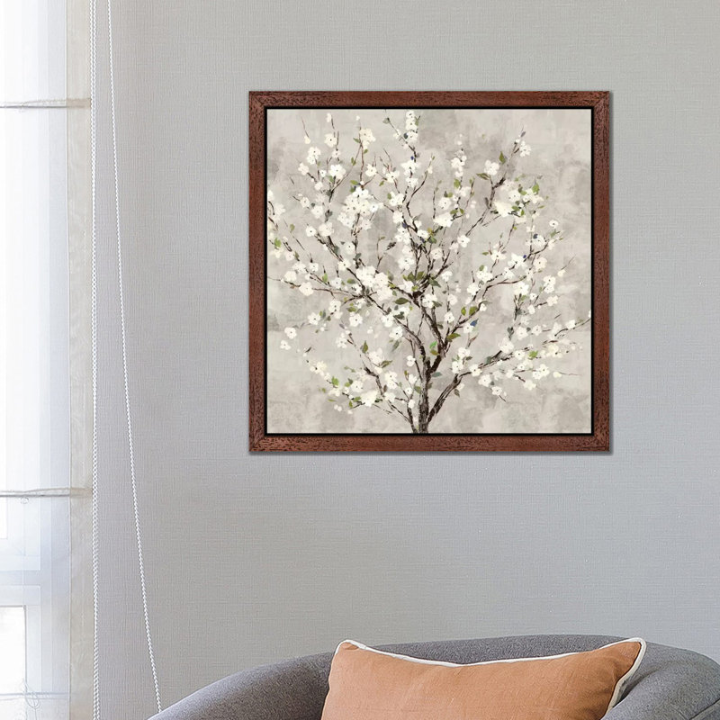 Bloom Tree by Asia Jensen - Print on Canvas, 66.04 cm H x 66.04 cm W, Brown Framed