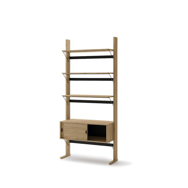 Bernardez 01 Bookcase - Versatile Storage with Sliding Doors
