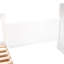 Lit superposé simple en L avec 3 tiroirs, bureau portable et garde-robe-628328908