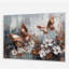 Or rose papillon, ailes et fleurs III - art mural floral acrylique-179014702