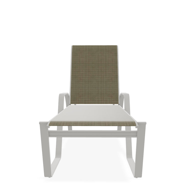 Holna Outdoor Rust-Resistant Metal Chaise Lounge