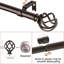 Aref Steel Adjustable 1'' Single Curtain Rod-1470105327-1470105321