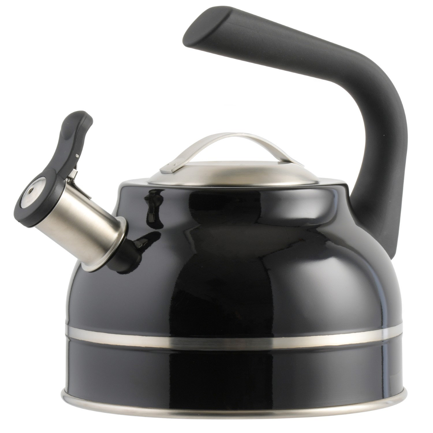 Circulon Stainless Steel Whistling Induction Teakettle with Flip