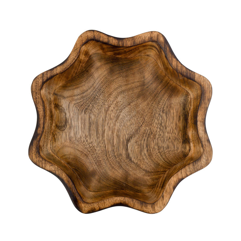Solid + Manufactured Wood Decorative Bowl