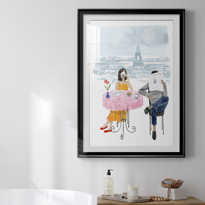 Paris In Love II par - impression sur, H 42,5 po x l 30,5 po x P 1 po, Cadre noir