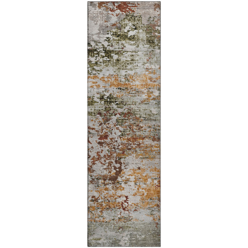 Premium Machine Washable Ashington AMF1830 Modern Rug, Runner 2'3" x 7'6"