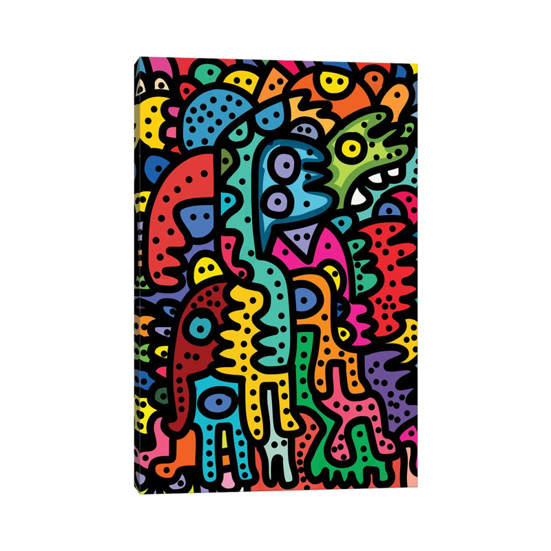 The Puzzle Creatures 1 Piece Wrapped Canvas Wall Art, 20.32 cm H x 30.48 cm W