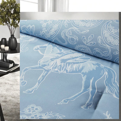 Striped and Paisley Comforter Set