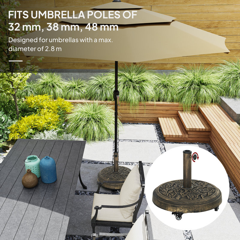 21kg Umbrella Base, Bronze