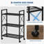 Étagère à chaussures mince et polyvalente – Structure en métal et étagères en tissu non tissé, rangement ajustable pour entrée, chambre, salon – 3/4/6 niveaux-1696072322-1696072321