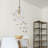 1-light Dimmable Glass Chandelier