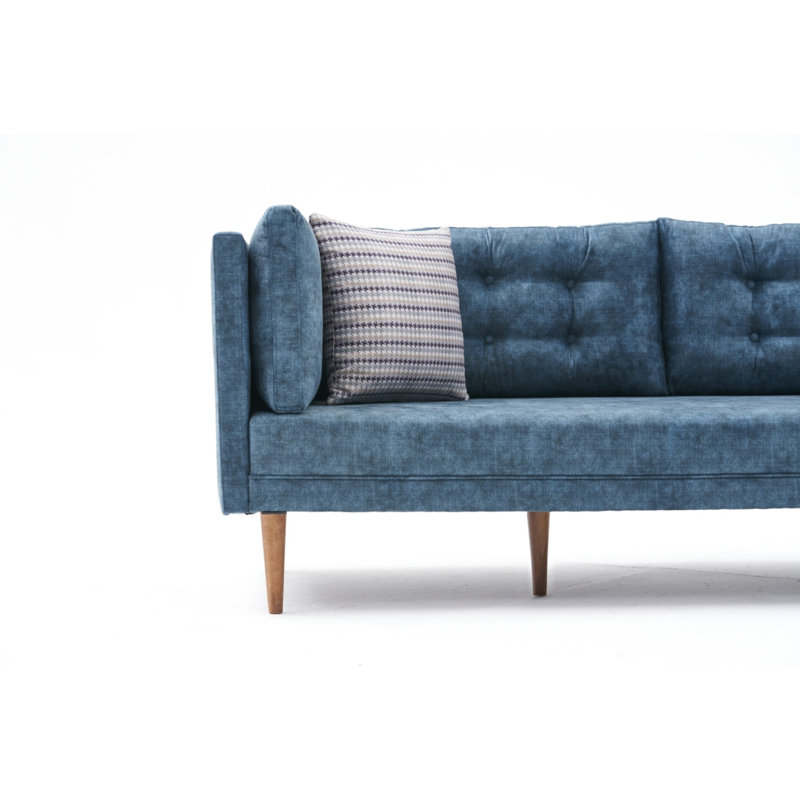Canapé modulaire Gaberiel, 100 % polyester turquoise