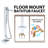 Single Handle Floor Mounted Freestanding Tub Filler with Diverter-108935656