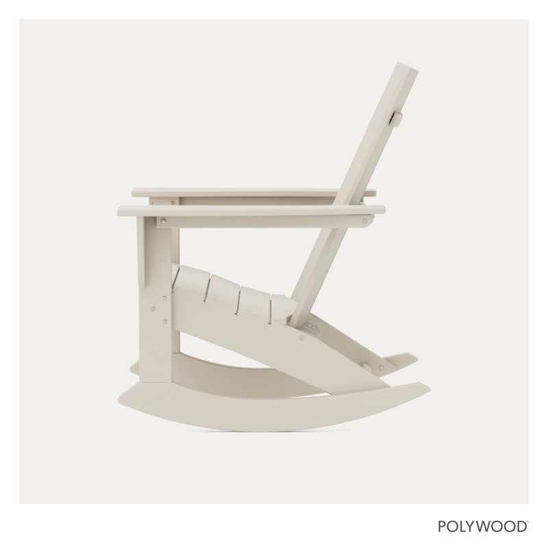 POLYWOOD Modern Adirondack Rocker, Sand